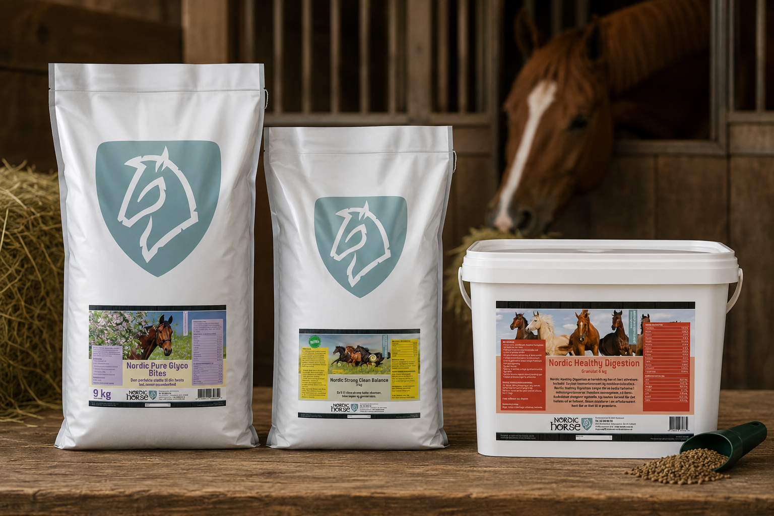 Tilskud til mave og tarmsystem til hest og pony hos Lundgreen Rideudstyr med produkter til en sund ford�jelse og tarmfunktion.