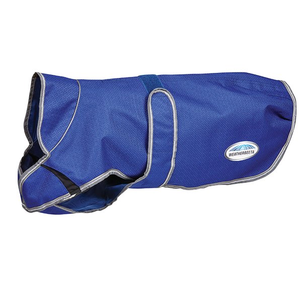 Weatherbeeta Comfitech Premier Free Parka Deluxe Dog Coat - Dark Blue/Grey/White