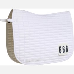 HG Nationality sadelunderlag - Hvid - Dressur