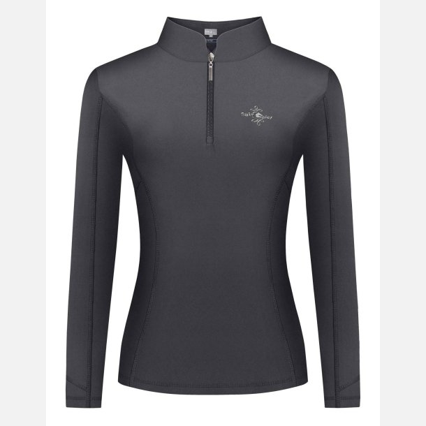 FairPlay bluse med turtleneck - Lina - Grey