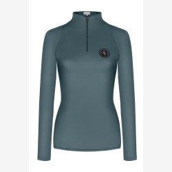 Fairplay Bluse m. turtleneck - Jade - Storm Green