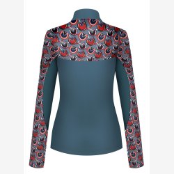 Fairplay Bluse m. turtleneck - Gia - Storm Green