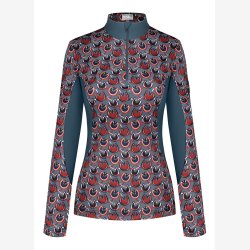 Fairplay Bluse m. turtleneck - Gia - Storm Green