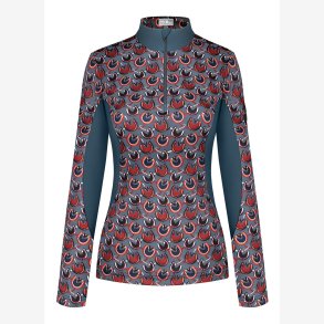 Fairplay Bluse m. turtleneck - Gia - Storm Green