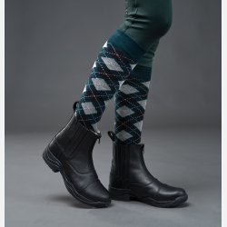 EQ Lax Argyle strmper - Darkest Spruce