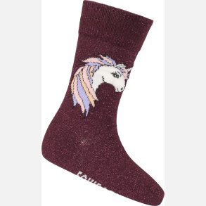 EQ Kids Glitter str�mper - Eggplant