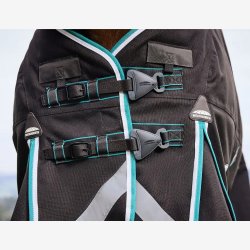 Weatherbeeta Comfitec Ultra Comfi Detach-A-Neck Medium/Lite Charcoal/TealBlue/White - 100 gr