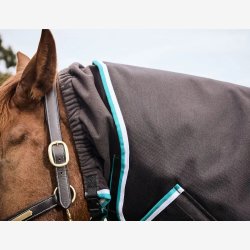 Weatherbeeta Comfitec Ultra Comfi Detach-A-Neck Medium/Lite Charcoal/TealBlue/White - 100 gr