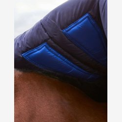 Weatherbeeta Comfitec Plus Dynamic Turnout High Neck - Navy/Forest Green - 100 gr