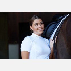 EQ Krystal stvnebluse - Hvid