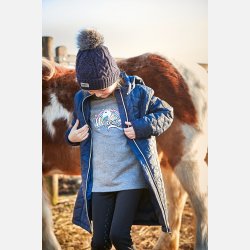 EQ Linda bluse - Dark Grey Melange - Brn