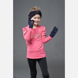 EQ Luna Glitter handsker - Navy -Brn