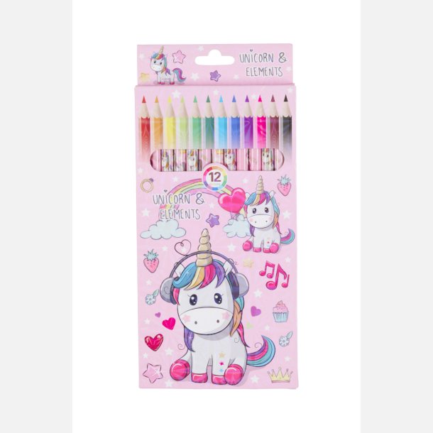 EQ Unicorn farveblyant Multi - 12 stk i boks