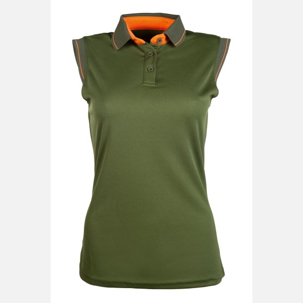 HKM Polo Shirt - Classico Sleeveless - Olivengrn