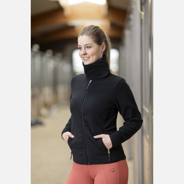 HKM Fleece Jacket - Basil - Sort