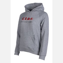 HKM Hoody - Ruby - Light Grey Melange - Brn