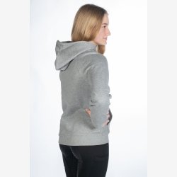 HKM Hoody - Ruby - Light Grey Melange - Brn