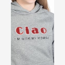 HKM Hoody - Ruby - Light Grey Melange - Brn