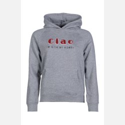 HKM Hoody - Ruby - Light Grey Melange - Brn