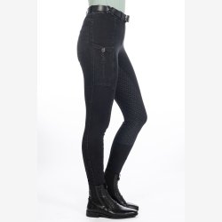 HKM Ridebukser - Harbour Island Denim - Sort