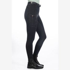 HKM Ridebukser - Harbour Island Denim - Sort