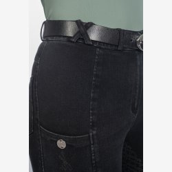 HKM Ridebukser - Harbour Island Denim - Sort