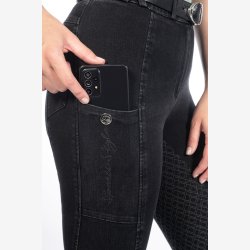 HKM Ridebukser - Harbour Island Denim - Sort