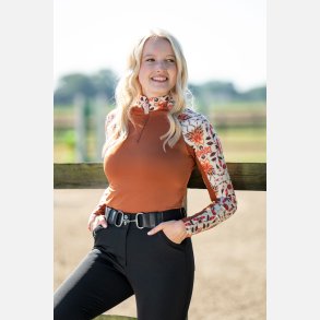 HKM Functional Shirt - Essentials Flower - Brown/Copper