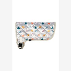 HKM Kphest Dkken - Hvid med hjerter