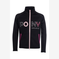HKM Sweat-jakke - Polly - Sort