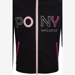 HKM Sweat-jakke - Polly - Sort