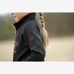 HKM Sweat-jakke - Polly - Sort