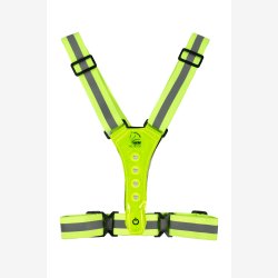 HKM LED-oplyst vest - Neon Gul