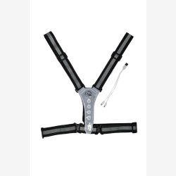 HKM LED-oplyst vest - Sort-Silver