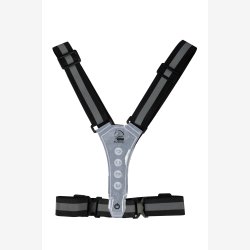 HKM LED-oplyst vest - Sort-Silver