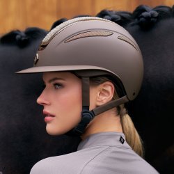 Imperial Riding Ridehjelm - Olania Deluxe - Bred skygge - Brun