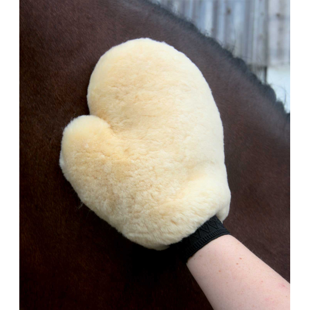 Waldhausen Lammeskinds pudse handske - Natur