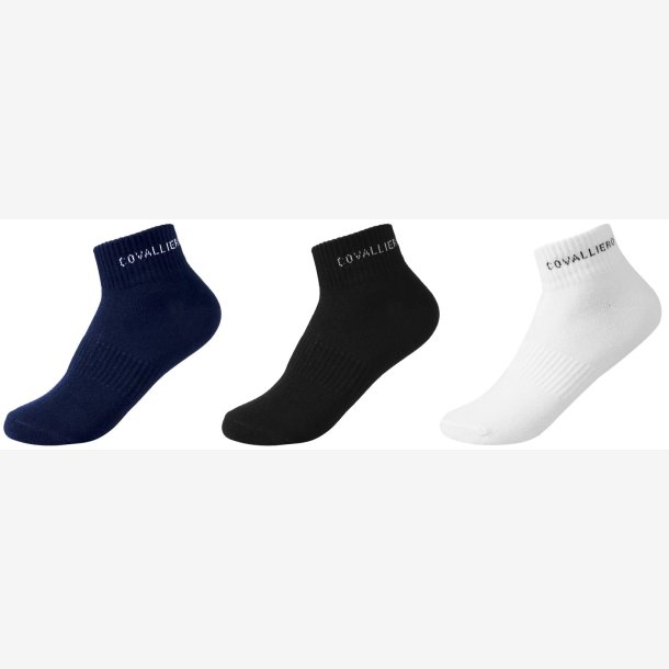 Covalliero Sport Socks - Dark Navy/Black/White - 3 Pak