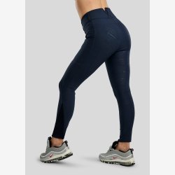 MoMichelle with Gun Metl Logo Print - Navy