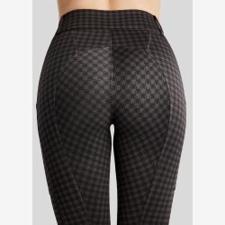 MoHannah Pull On m. Allover Houndstooth Print - Slate Grey