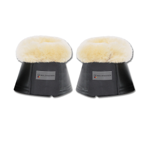 Waldhausen Klokker med lammeskind - Sort