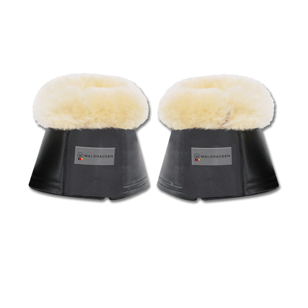 Waldhausen Klokker med lammeskind - Sort