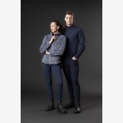 EQ Miles Zip Cardigan - Blue Fog