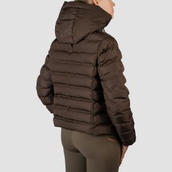 Horka Kort Puffer Jakke - Penelope - Dark Chocolate