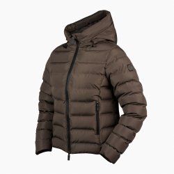Horka Kort Puffer Jakke - Penelope - Dark Chocolate