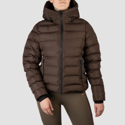 Horka Kort Puffer Jakke - Penelope - Dark Chocolate