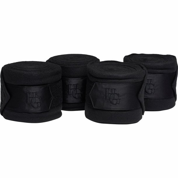 HG Fia fleece bandager - 3,5m - Sort