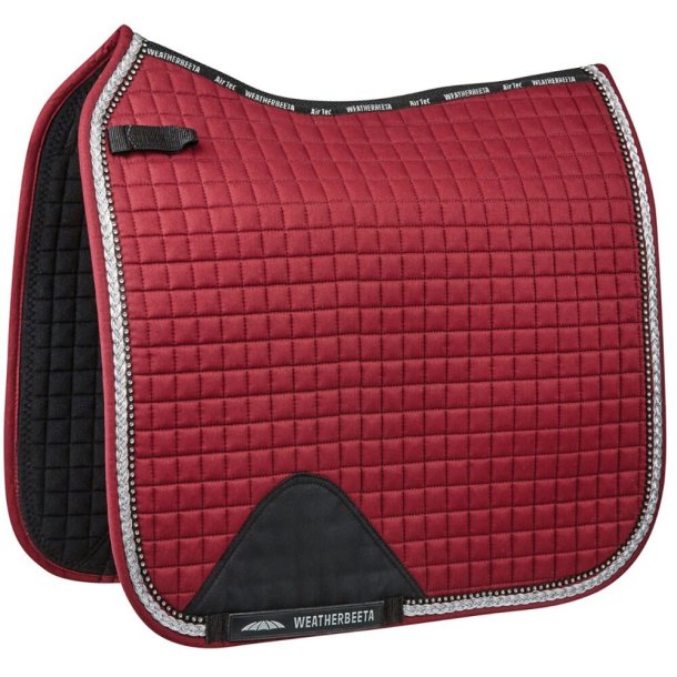 Weatherbeeta Prime saddle pad - Dressage - Bling / Maroon - Full