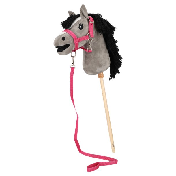 QHP Hobby Horse grime med trktov - Fuchsia