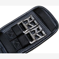 HKM PVC Dressur gjord - Snap - med elastik - Sort